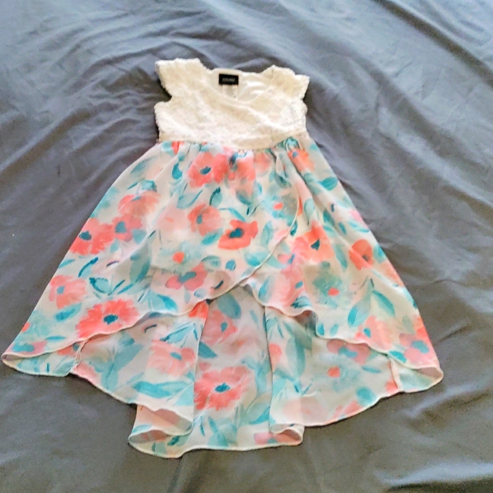 Girls Easter dress size 4/5 high low dress